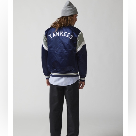 Mitchell & Ness New York Yankees MLB Heavyweight Satin Jacket - Picture 7 of 11